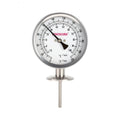 Sanitary Bimetal Thermometer, 0-220 Deg F/-10-100 Deg C