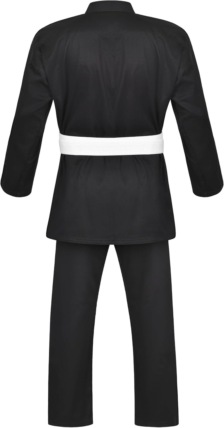 Karate Uniform for Kids and Adult, Lightweight Karate Gi Student Uniform for Martial Arts Training - White