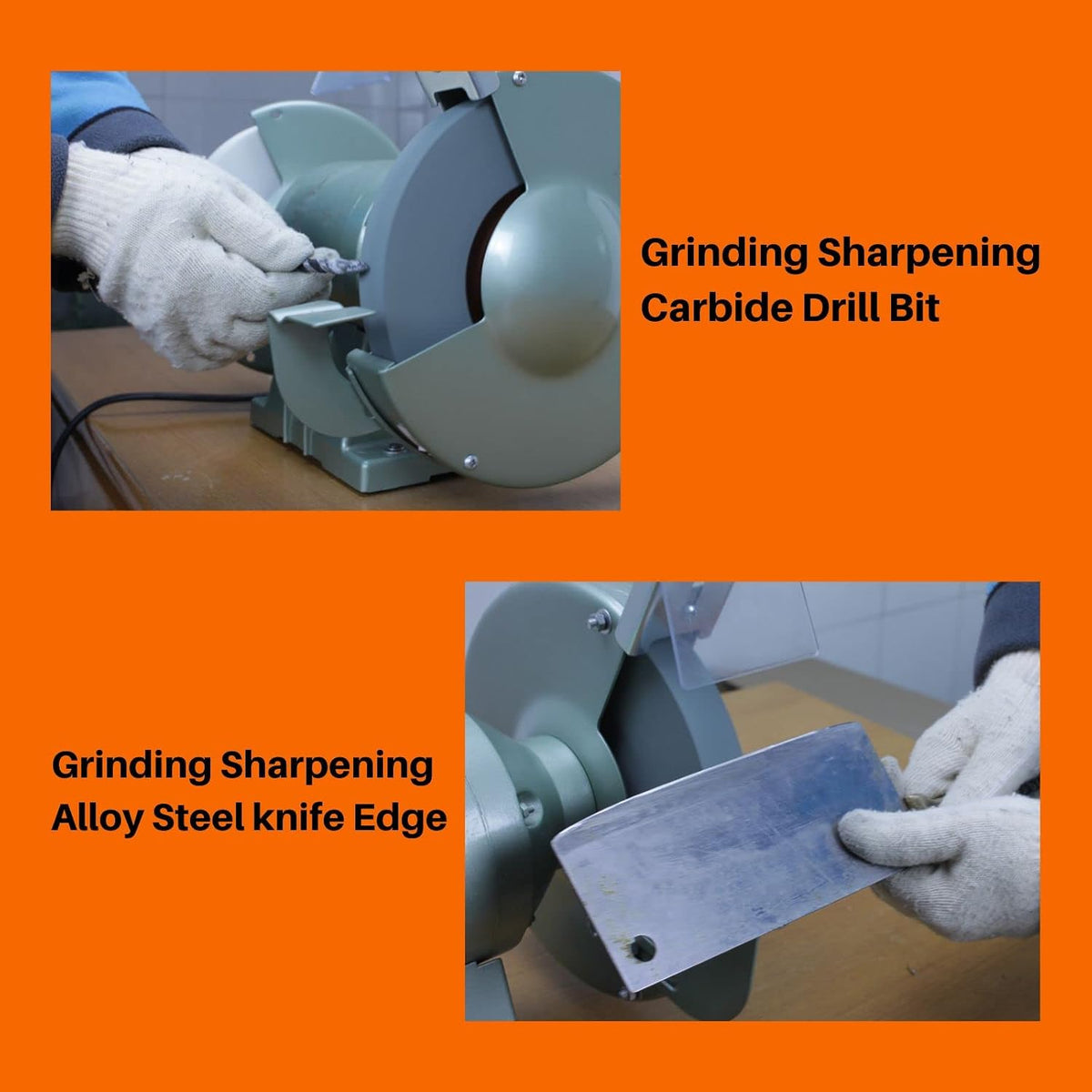 Bench Grinder Grinding Wheels. 80 Grit 8 Inch. Sharpening Carbide Tools