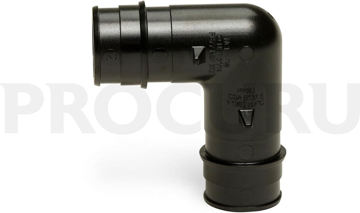 [25-Pack] PROCURU 3/4-Inch 90-Elbow Expansion PEX-A F1960 Plumbing Fitting, Certified Safe (8AP9002-25P)