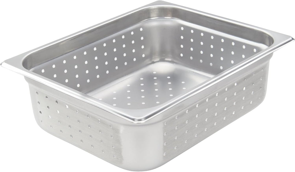 9.1 qt Half Size Stainless Steel Steam Pan