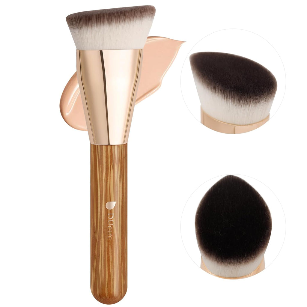 Makeup Brushes Angled Foundation Brush for Flawless Makeup | Cheek Hugging Contour Brush for Cream Contour Liquid