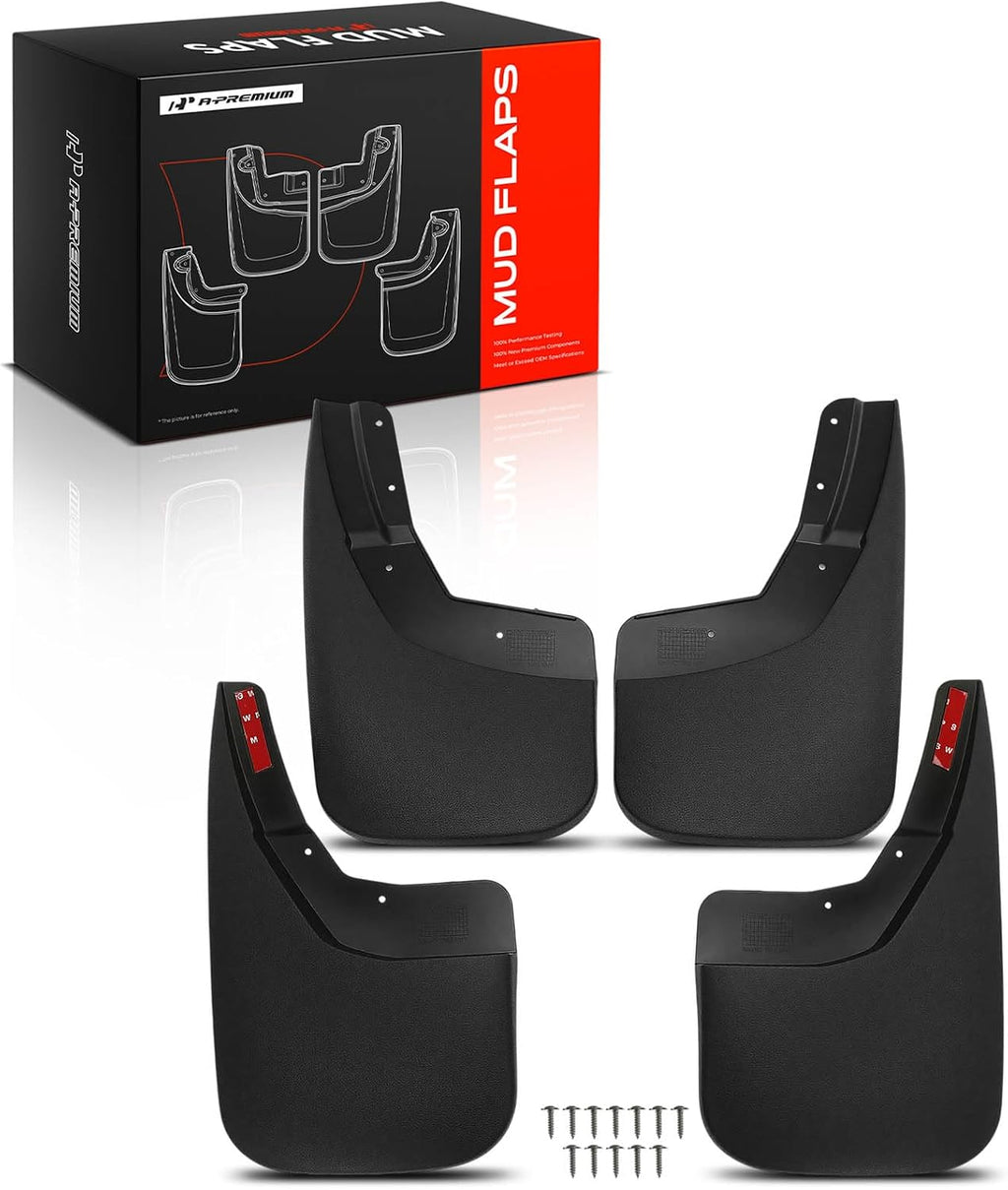 Mud Flaps, No Drilling Required Splash Guards with Accessories | Compatible with Chevrolet Silverado 1500 3500 2500