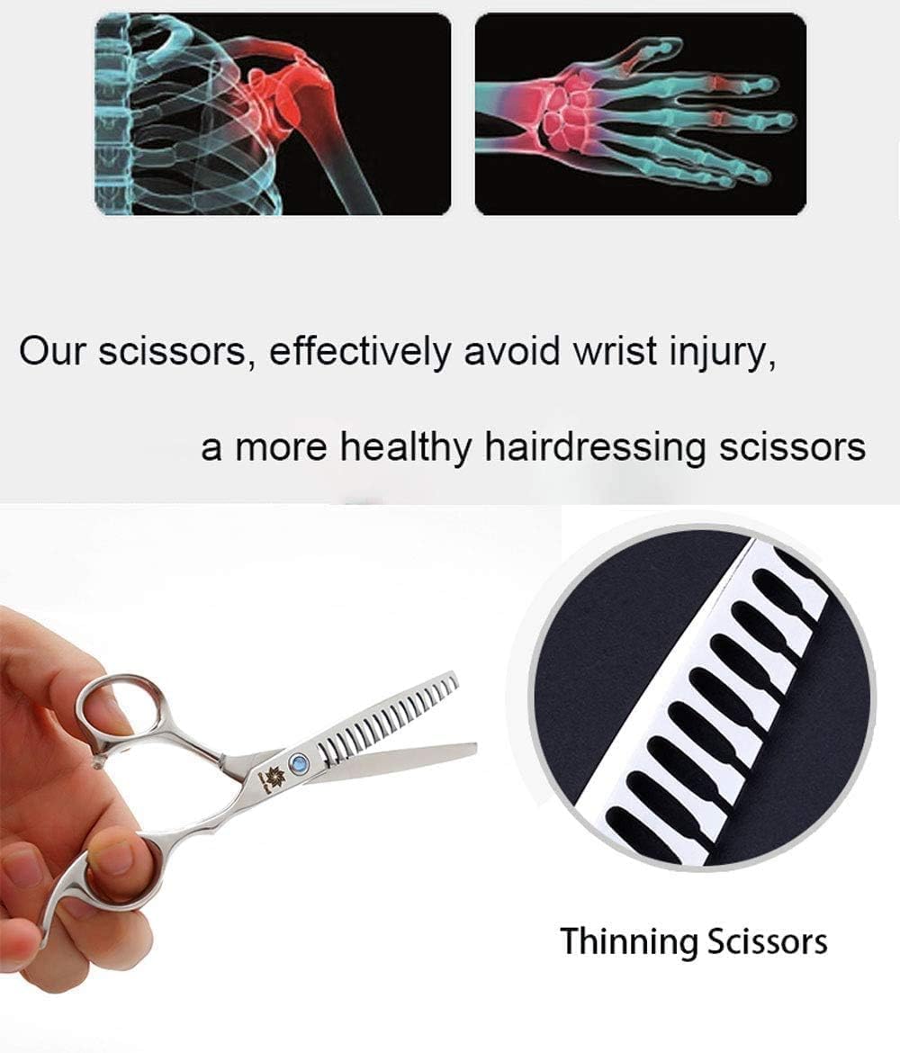 Hair Chunker Scissors - 6" Hair Texturizing Shears 440C Steel | Hair Thinning Shears, Premium Joint Screws, Mirror