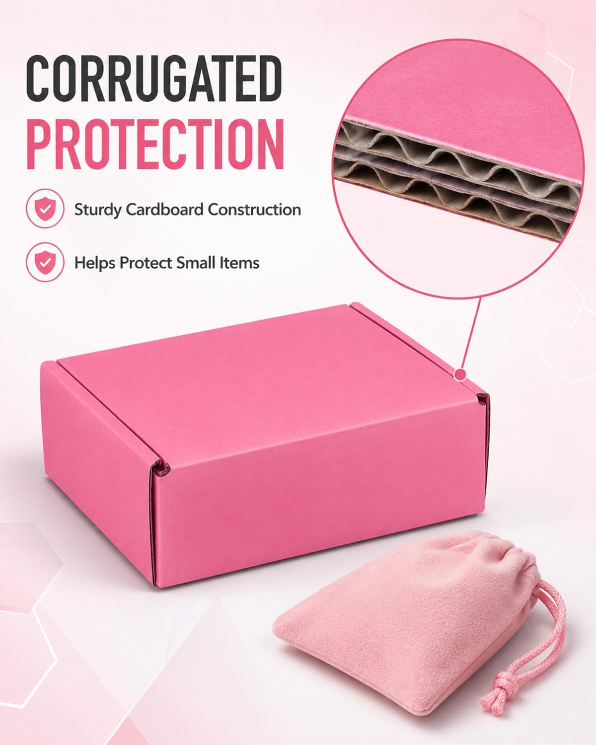 Cardboard Box, 50 Pack Small Shipping Boxes Corrugated Mailer Boxes, Cardboard Shipping Box For Shipping Packaging