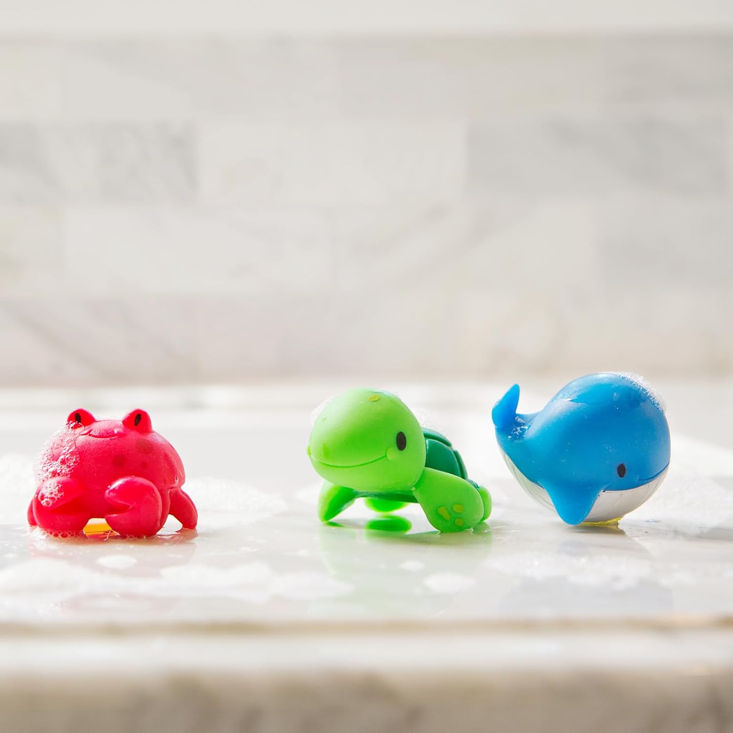 Baby Bath Toy Squirts for Babies and Toddlers 9 Months and Up, Ocean Sea Animals Squirters, 8 Pack