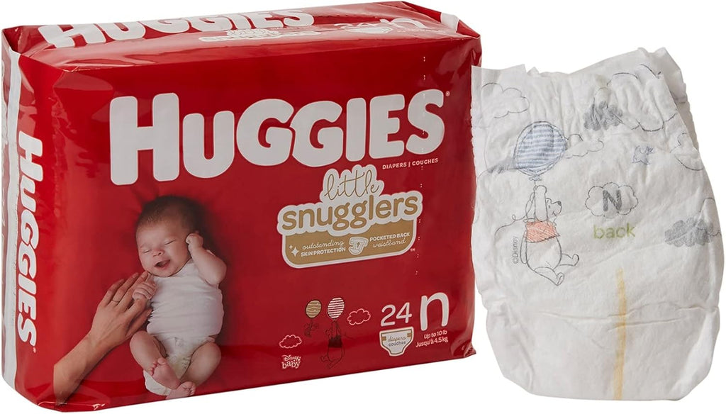 Kimberly Clark 52238 - Diaper Huggies Nwbrn, 24 Count, Unisex Incontinence Protector