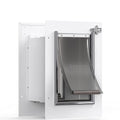 Pet Door for Wall, Steel Frame and Telescoping Tunnel, Aluminum Lock, Double Flap Dog Door and Cat Door, Strong and