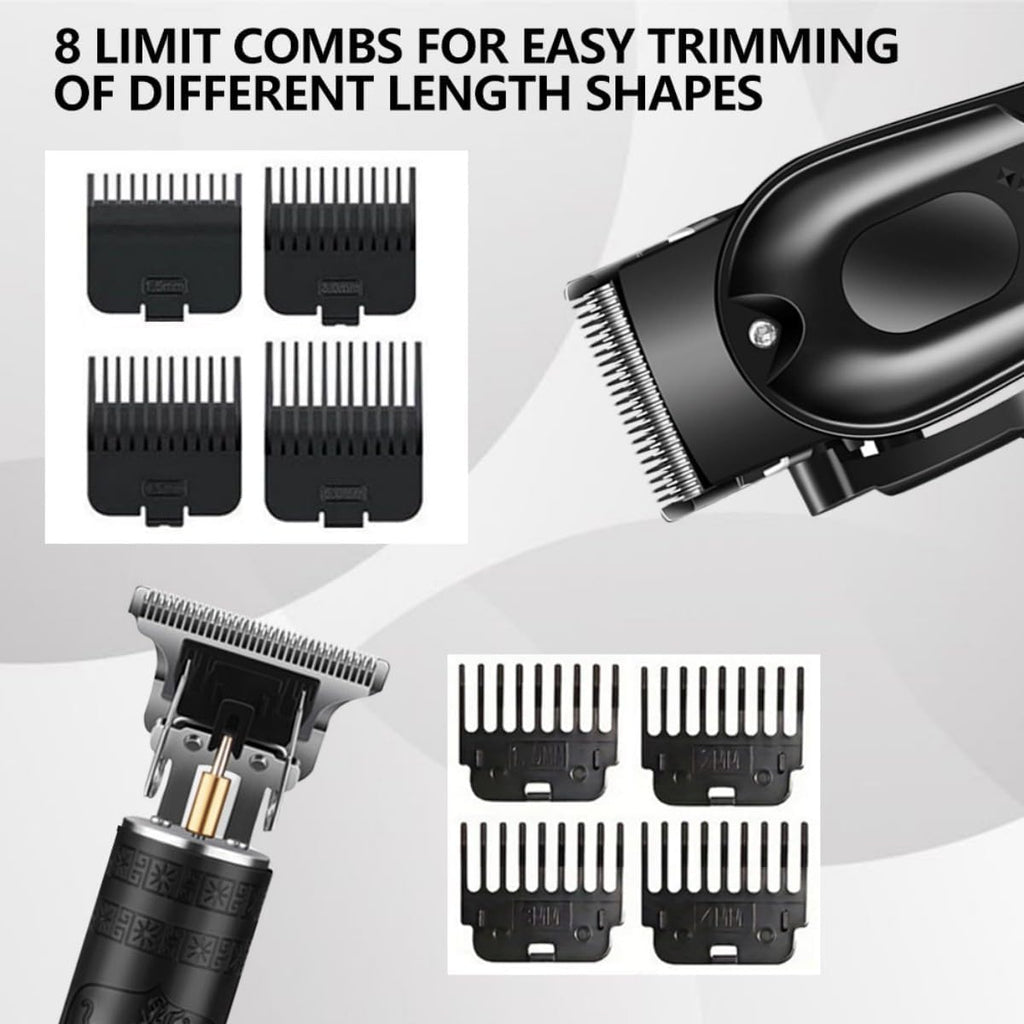 Hair Clippers for Men, Cordless Hair Cutting Kit with Trimmer Shaver | 3-in-1 cordless hair clippers set with