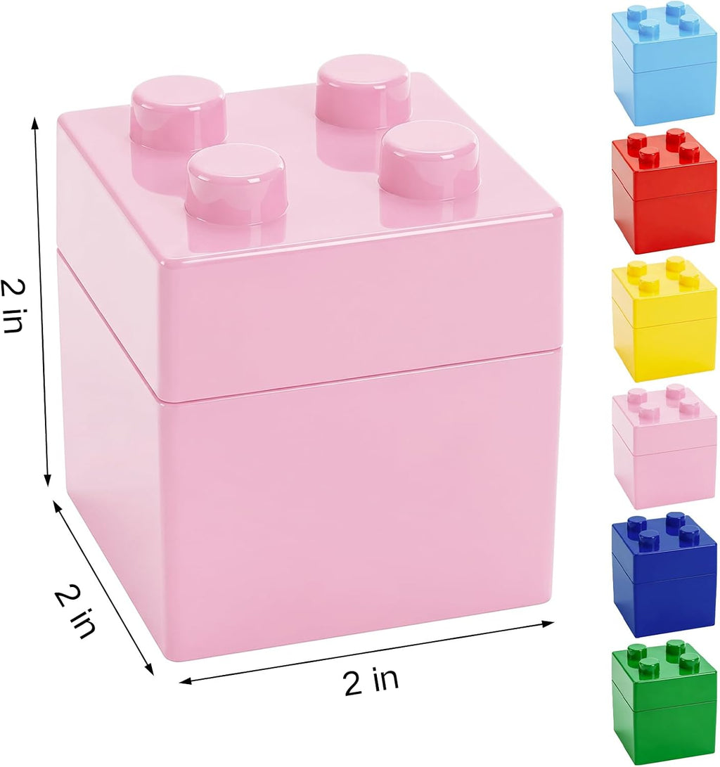 36 Pcs Colorful Favor Boxes, Plastic Gift Boxes, 2x2x2 Inches