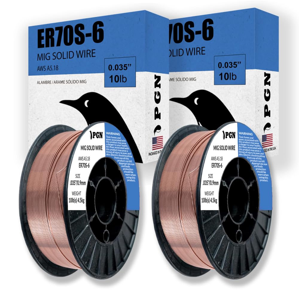 PGN ER70S-6 .035" (2 Pack) Solid MIG Welding Wire - 10lb Spool