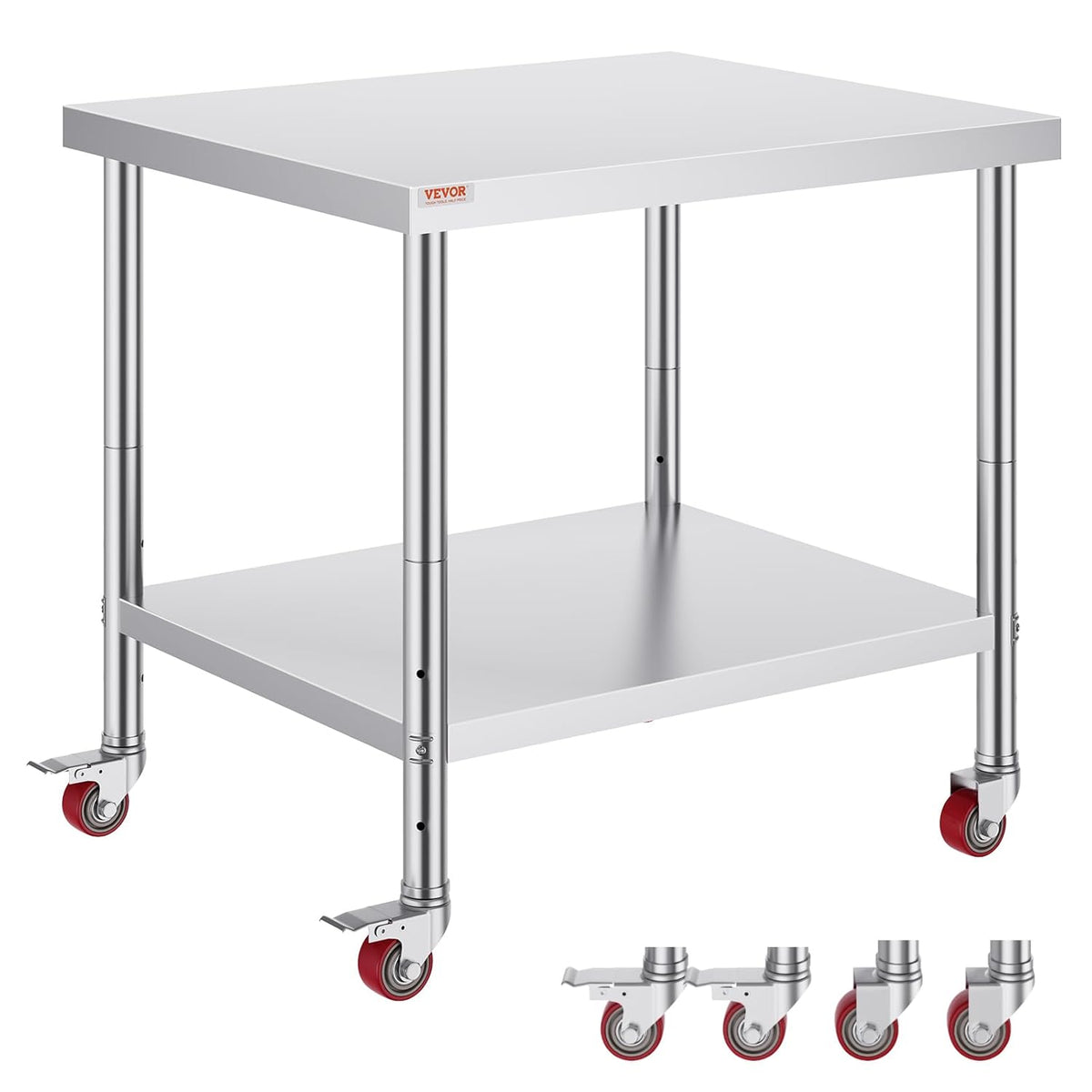 Stainless Steel Work Table 36 x 30 x 34 Inch Food Prep Worktable