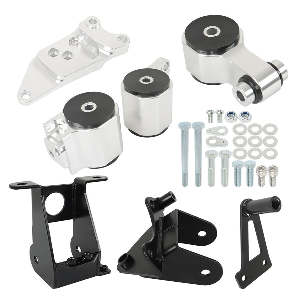 WFLNHB Billet Engine Mount Set Replacement for Honda Civic Si 2006-2011