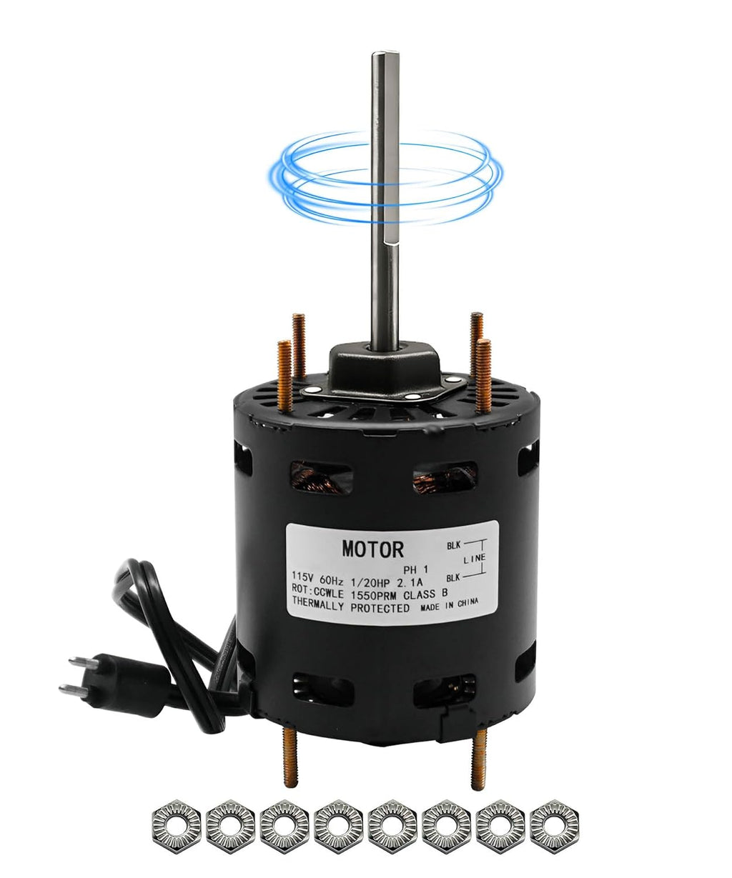 D1124 3.3" Shaded Pole Open Fan Motor Replacement