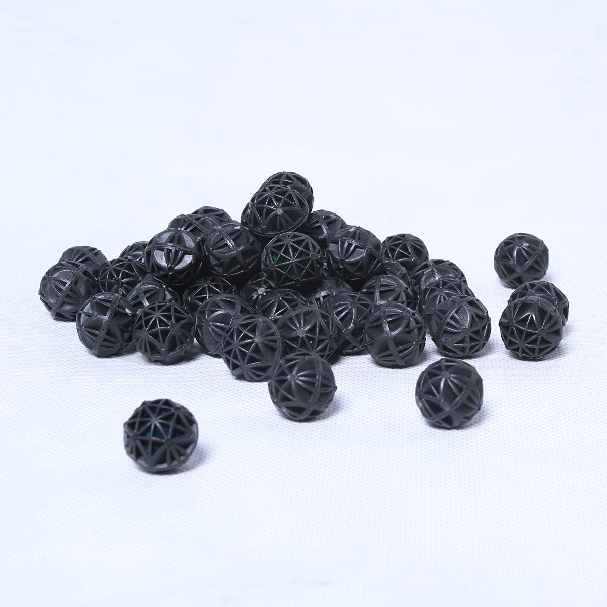 Aquarium 0.6" Bio Balls 100pcs for Fish Tank Pond Canister Filter Media