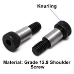 6Pcs Alloy Steel Shoulder Bolt 1/4" Shoulder Dia,1/2" Shoulder Length,10-24 UNC Thread