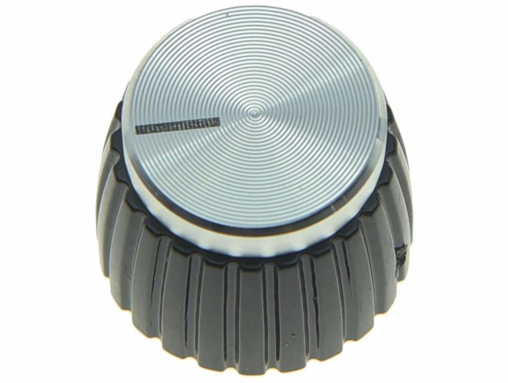Dopro 20pcs Guitar AMP Amplifier Push on fit Knobs Black w/Silver Cap for Marshall Amplifier