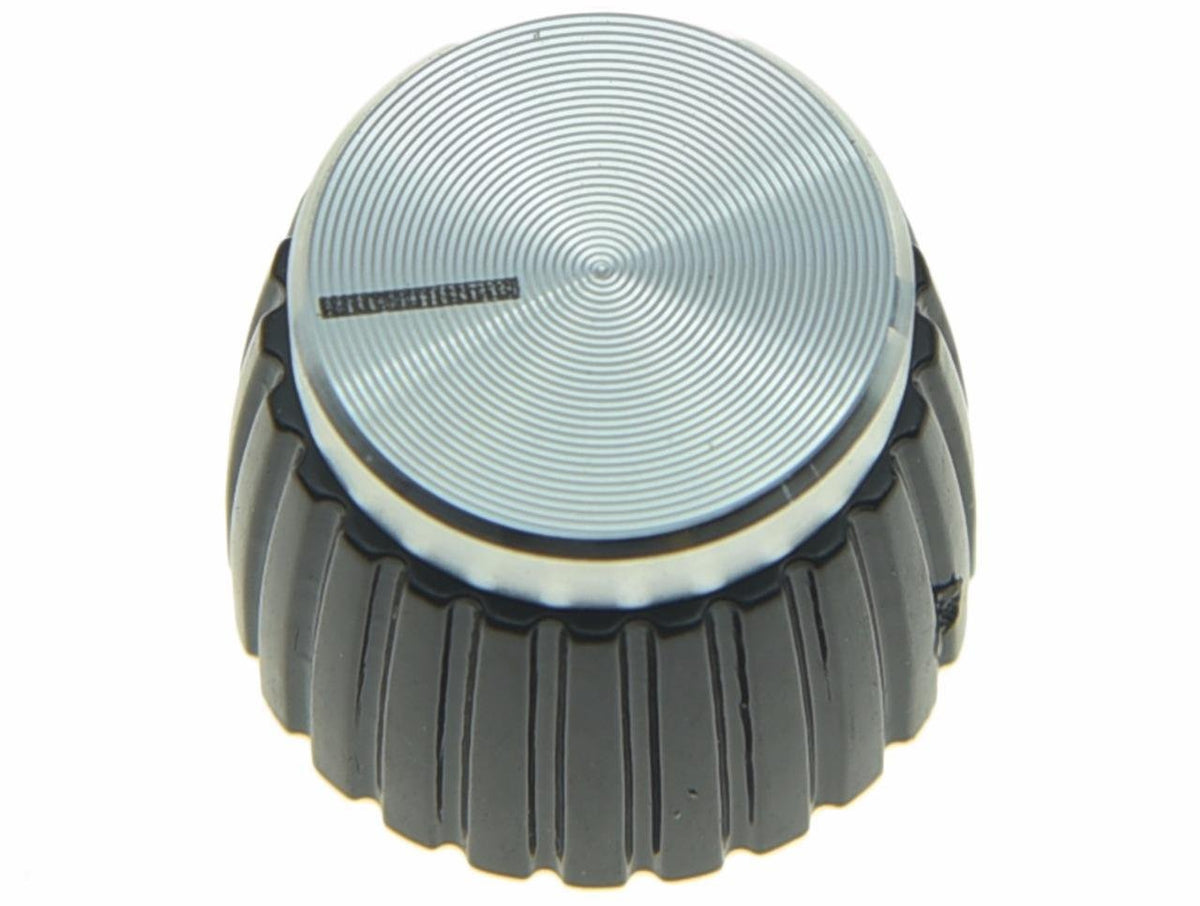 Dopro 20pcs Guitar AMP Amplifier Push on fit Knobs Black w/Silver Cap for Marshall Amplifier