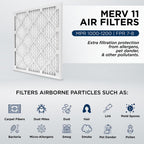 14x20x2 MERV 11 Pleated 2" AC Furnace Air Filter. 4 Pack