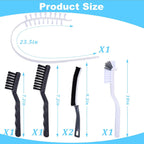 Washing Machine Cleaning Brush Set, Front Load Washer Machine Cleaner Accessories with 1PCS Drum Slot Cleaner Brushes