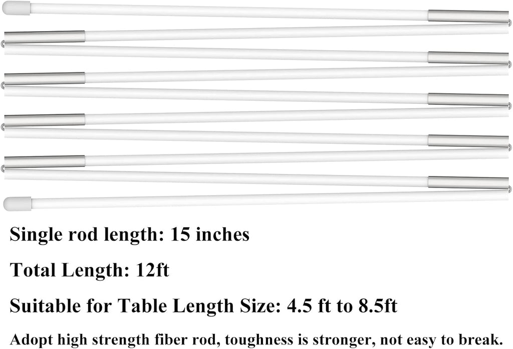 12ft White Table Balloon Arch Kit, Balloon Arch Stand Frame for Birthday Party Wedding and Graduation Decorations