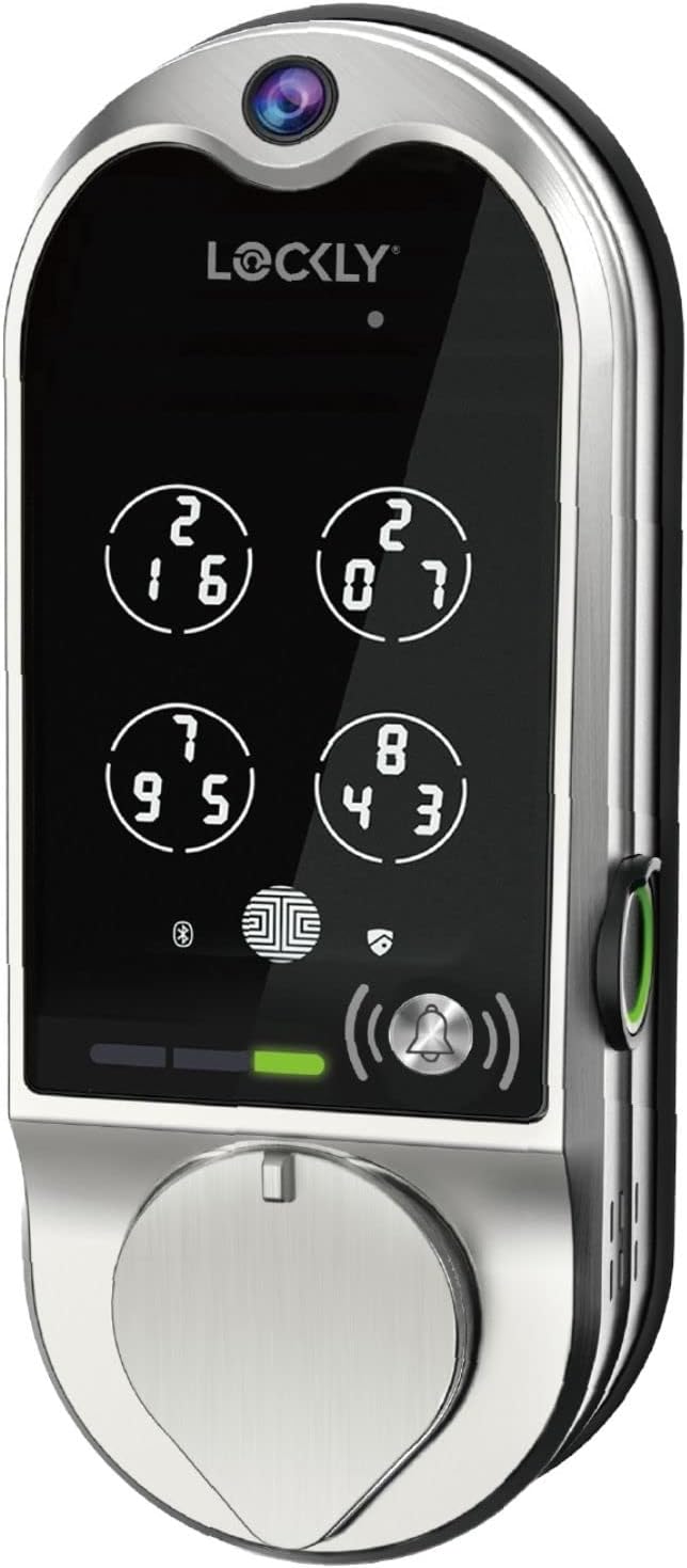 Vision Smart Lock, HD Video Doorbell Smart Locks for Front Door, Fingerprint Door Lock, Touchscreen Keypad, App