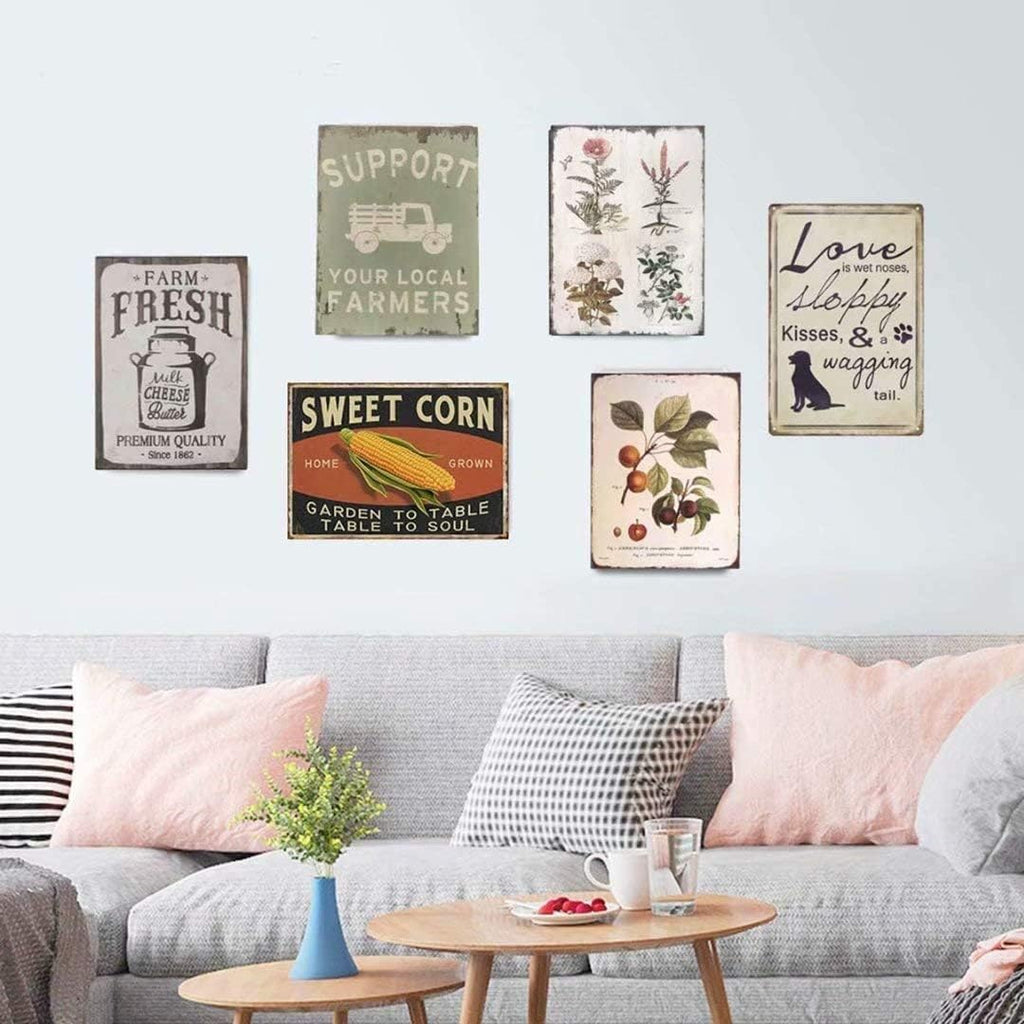 Food Allergy Warning Tin Sign, Our Food May Contain Peanut Products Restaurant Shop Cake Shop Decor-8x12inches
