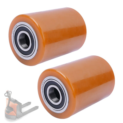 Load Wheel Compatible with Toyota 8HBW23 Model Electric Pallet Jack Lift Truck 2 Pcs Wheels