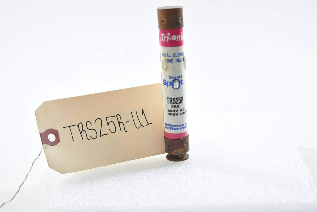 Ferraz Shawmut TRS25R TriOnic Smart Spot Dual Element Time Delay 1/pkg 25A 600V Class RK5 Fuse
