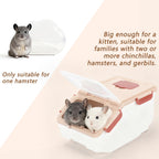 Chinchilla Dust Bath Container Kit, Extra Large Plastic Bath House