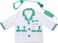 Melissa & Doug Doctor Costume, Pretend Play Dress Up Set (8-Pc) Stethoscope, Coat & Accessories, Role Play Toys for