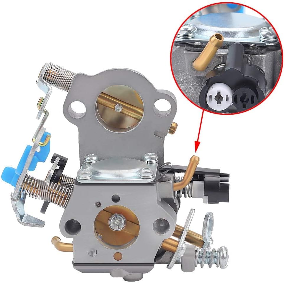 455 Rancher Carburetor for Husqvarna 455 Rancher Parts 460 455E 461 Rancher Gas Chainsaw Replaces WTA-29 with 537255701 Air Filter Spark Plug Fuel Line All In One Kit