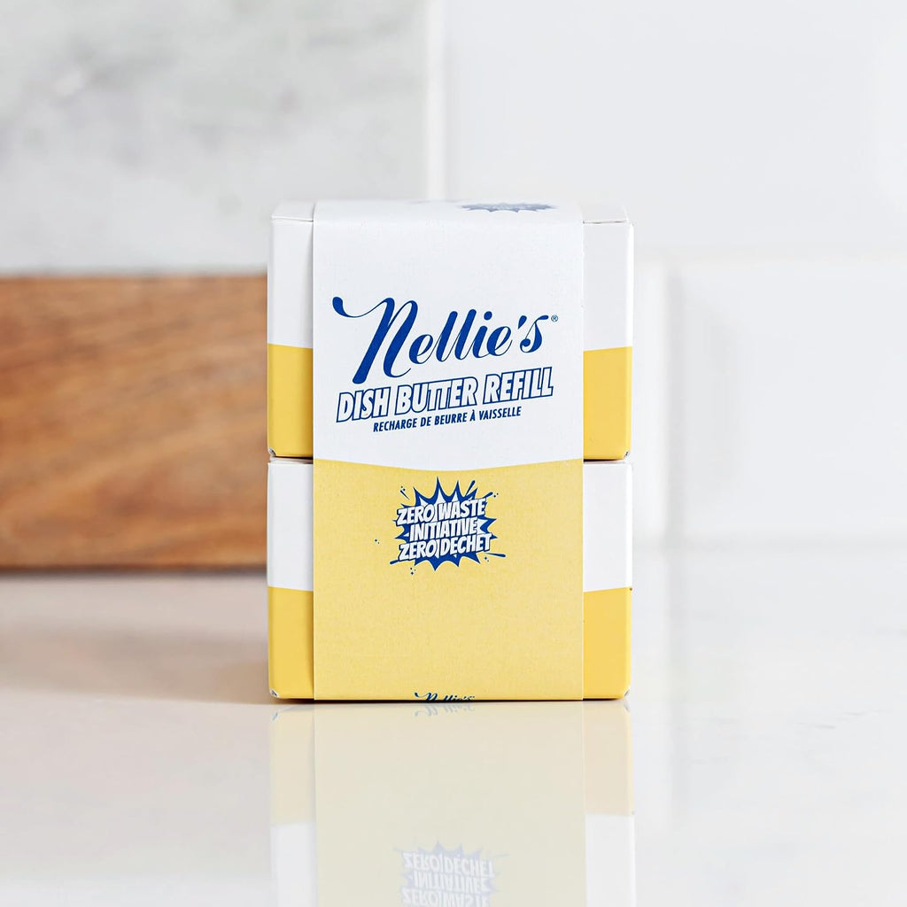 Dish Butter Refill | Solid Dish Soap | Lemongrass Scent | 2 Pack