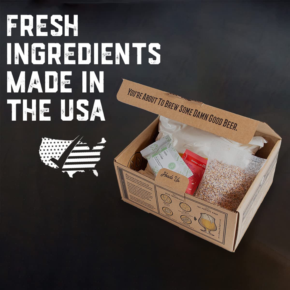 Beer Recipe Kit - Hefeweizen - Home Brewing Ingredient Refill - Beer Making Supplies - Includes Hops, Yeast, Malts