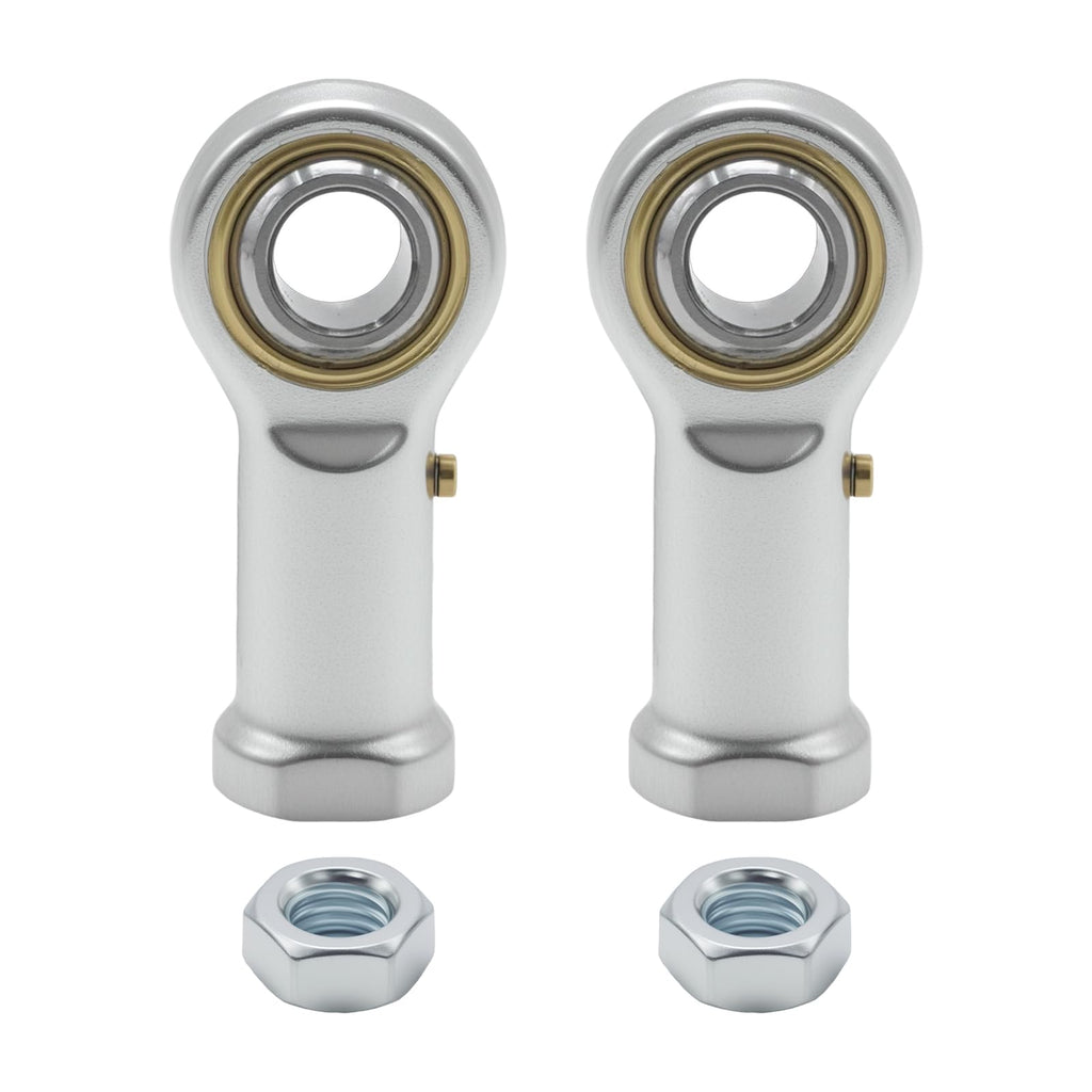 MDEOOSKY 2 PCS PHS12 Rod End Bearing with Jam Nuts, 12mm Bore M12x1.75mm Right Hand Thread Joint for Hydraulic Cylinders, CNC Equipment, and Machinery
