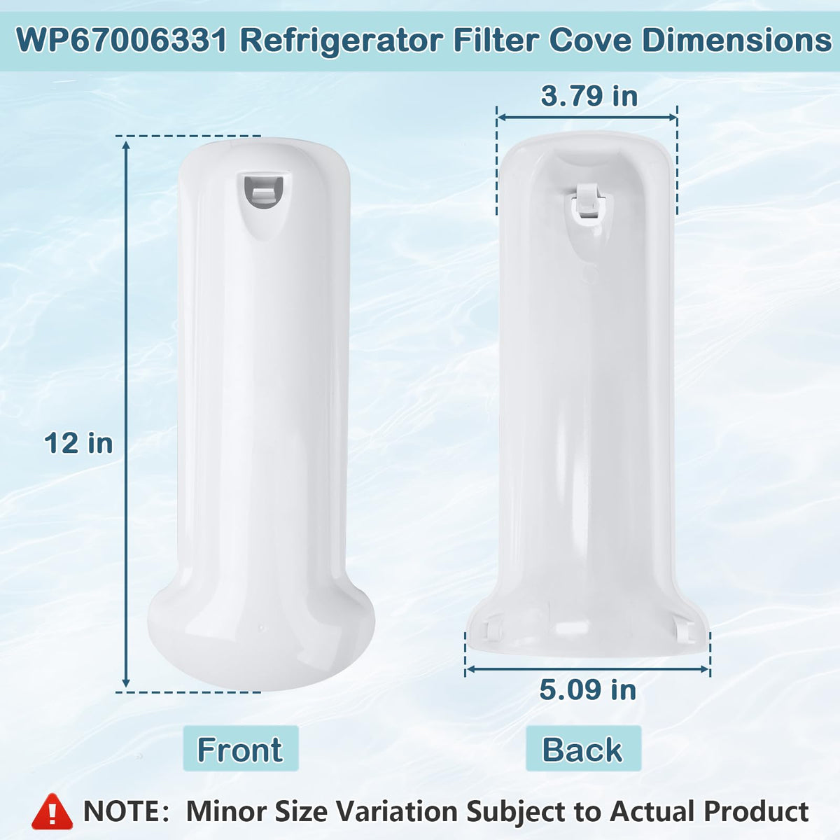 WP67006331 Water Filter Lid Replacement for Whirlpool Refrigerator