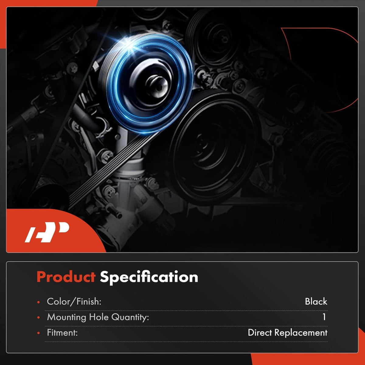 A-Premium Engine Harmonic Balancer Crankshaft Pulley Compatible with Lexus