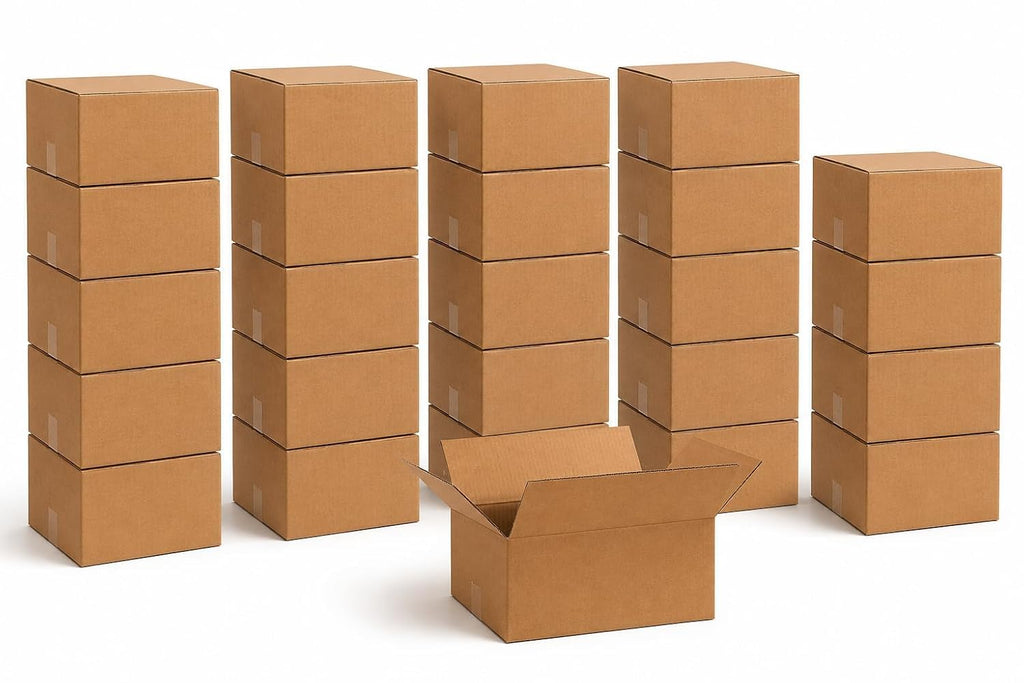 Moving Boxes Holds 65lbs, 15"L x 10"W x 6"H (25-Pack) Small - Corrugated Cardboard Box for Shipping, Mailing