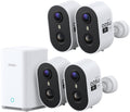 Wireless Outdoor Security Camera Kit with aosuBase Local Storage, 2K with 6X Zoom, 4-View Live, Cross-Camera Person