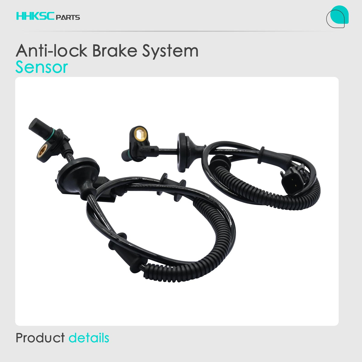 HHKSC 2pcs Rear Left and Right ABS Wheel Speed Sensor ALS2070