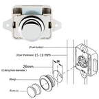 10 PCS Push Button Latch Cabinet Door Catch Keyless Cupboard Locks