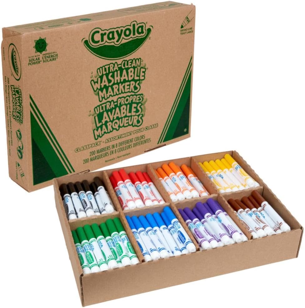 Broad Line Washable Markers (200ct), Teacher Appreciation Gifts