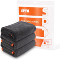 Microfiber Car Drying Towels, Cleaning Cloth Towels, Twist Pile Rapid Drying Orange Edge Car Microfiber Towels for