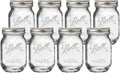 Regular Mouth Pint 16oz. Glass Mason Jar with Lids and Bands, 8 Count
