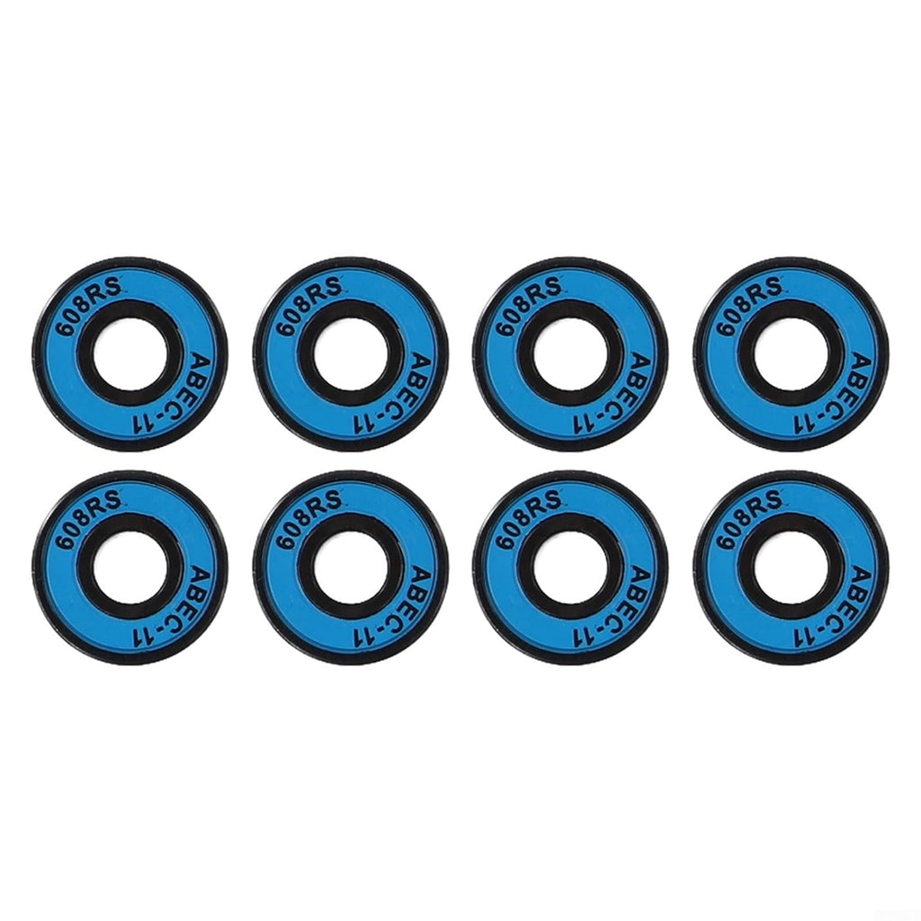 Skateboard Bearings, ABEC-11 608RS, Carbon Steel, Rubber Shield, Skateboards, Longboards, Roller Skates, Kick