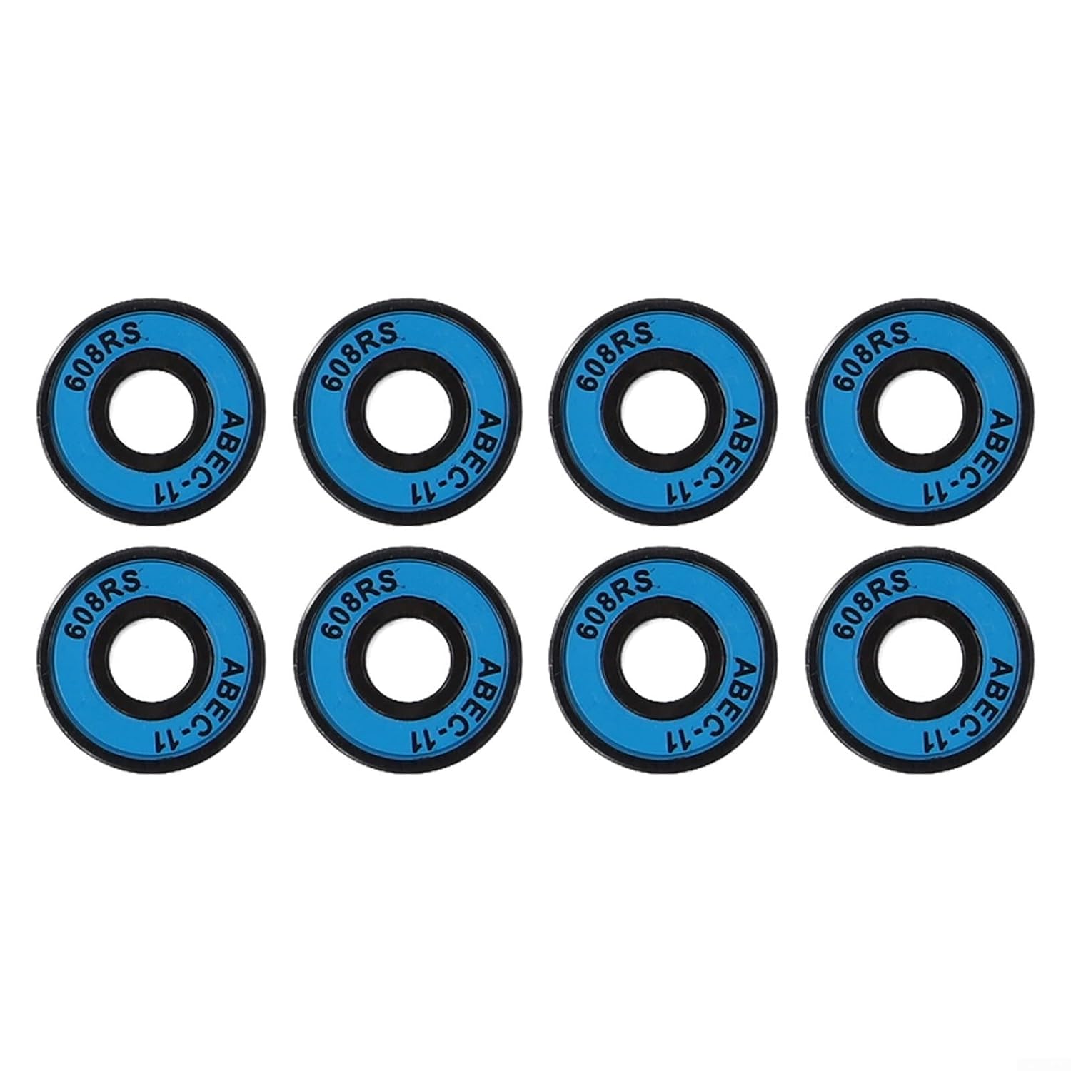 Skateboard Bearings, ABEC-11 608RS, Carbon Steel, Rubber Shield, Skateboards, Longboards, Roller Skates, Kick