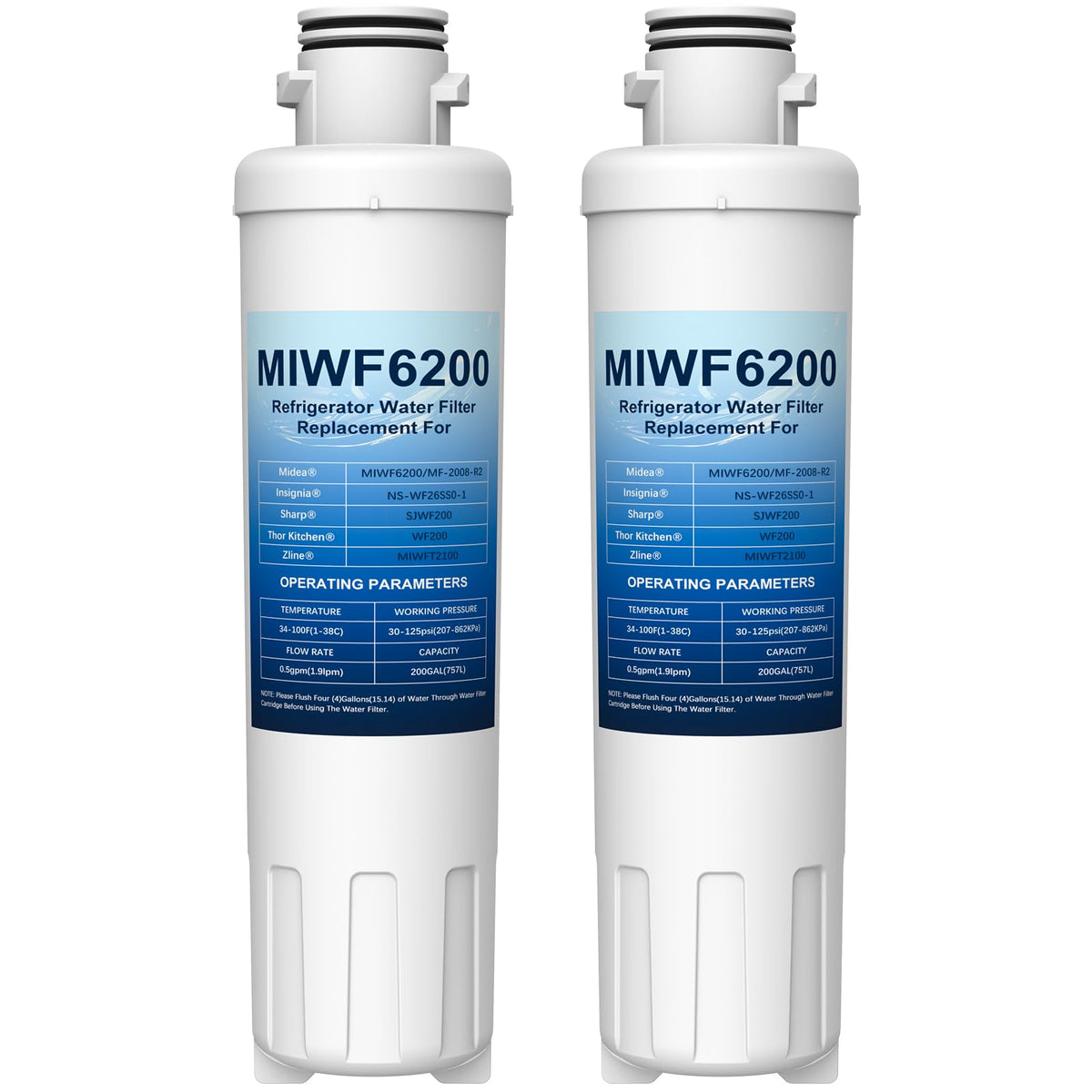 NS-WF26SS0-1 Water Filter Compatible with Insignia NSRSS26SS0 NS-RSS26WH0 (2 Pack)