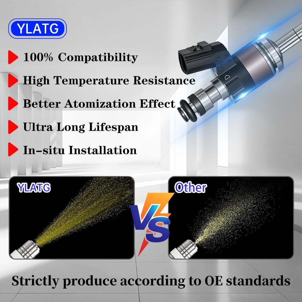Upgraded Fuel Injectors for Honda Civic 2016-2021,Accord 2018-2021,CR-V 2017-2021,L4 1.5L,OEM #160105PA305 (4 Pcs)