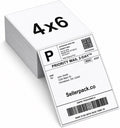 SellerPack 4x6 Thermal Labels Fanfold 500 Labels per Pack, Zebra & Munbyn
