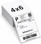 SellerPack 4x6 Thermal Labels Fanfold 500 Labels per Pack, Zebra & Munbyn